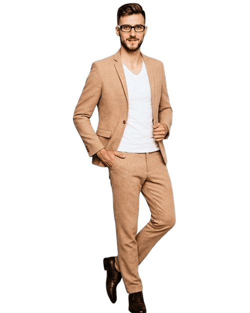 Men's Camel Blazer Image